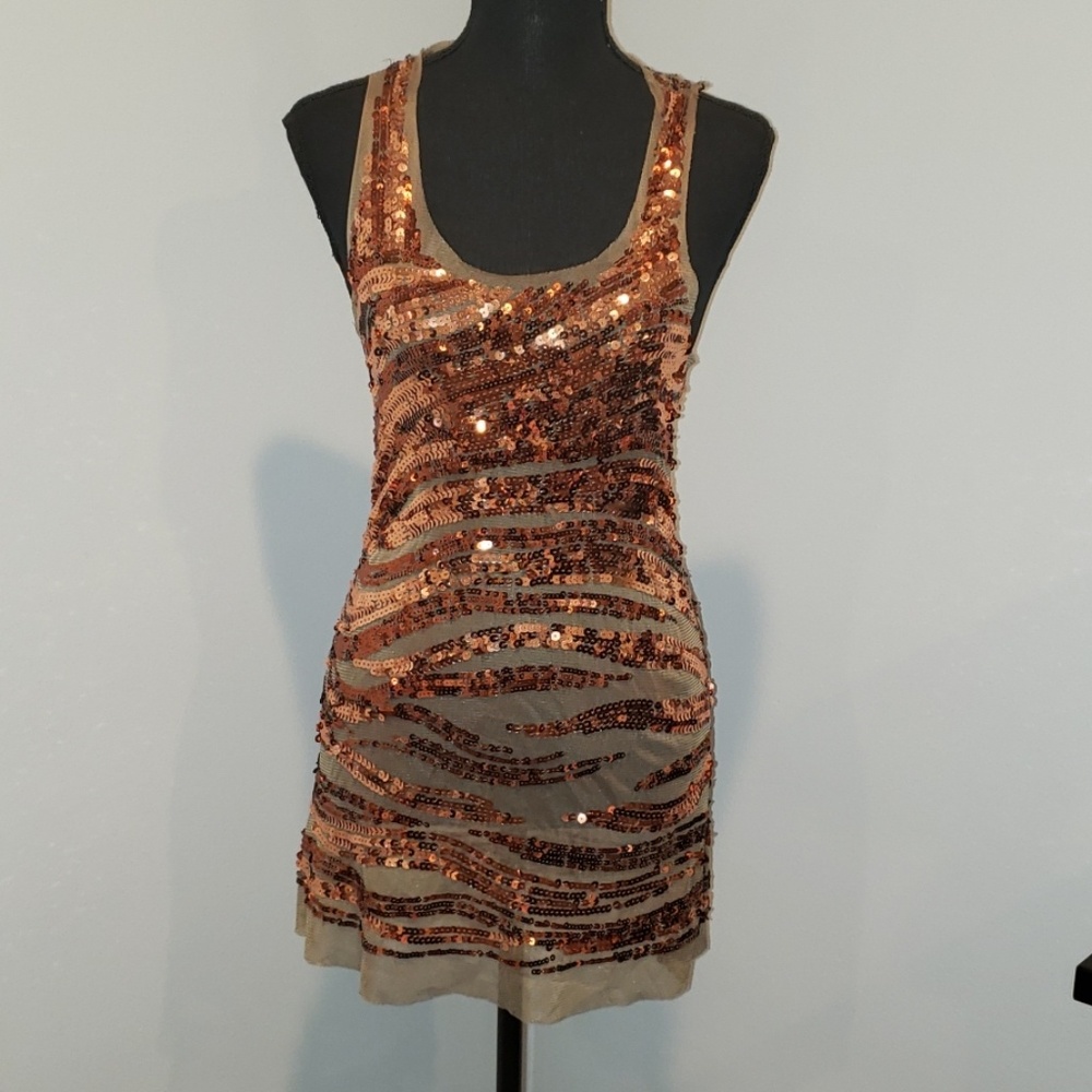 Glitter Mesh Tank
